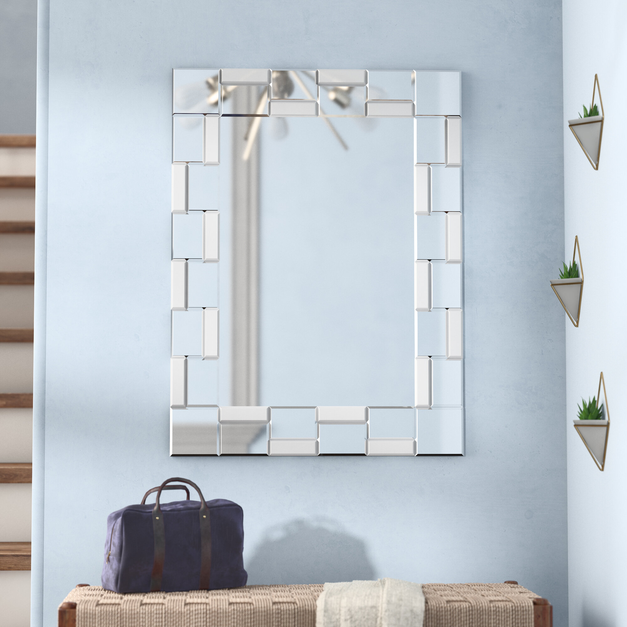 House of Hampton® Kher Modern Wall Mirror & Reviews | Wayfair