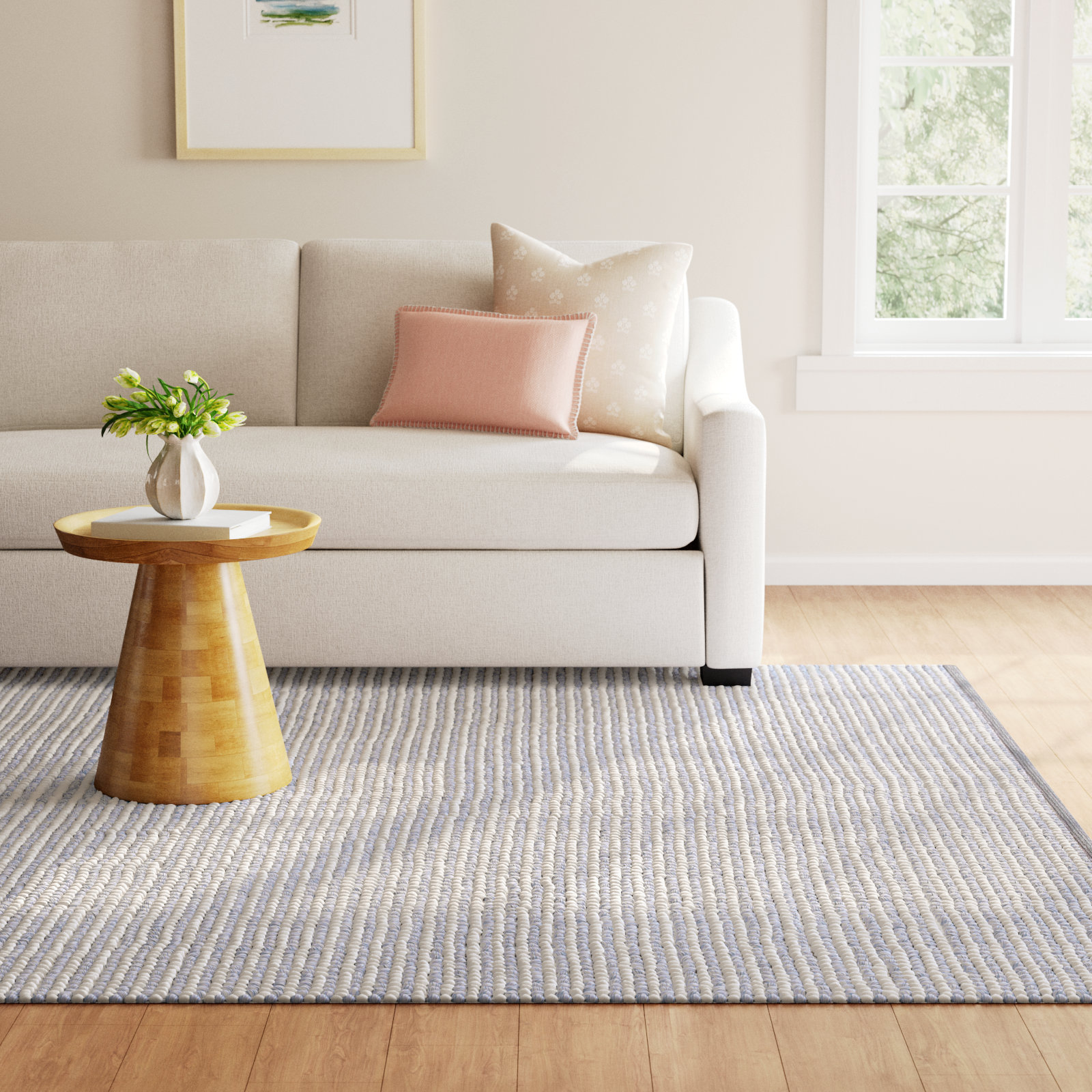 Cleodora Handmade Rug, Rectangle 9' x 12'