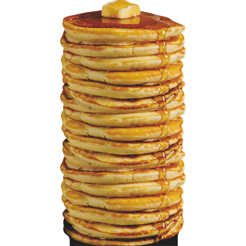 SP13124 Tall Stack Pancakes Flapjacks Cakes Breakfast Butter Syrup Cardboard Cutout Standee Standup