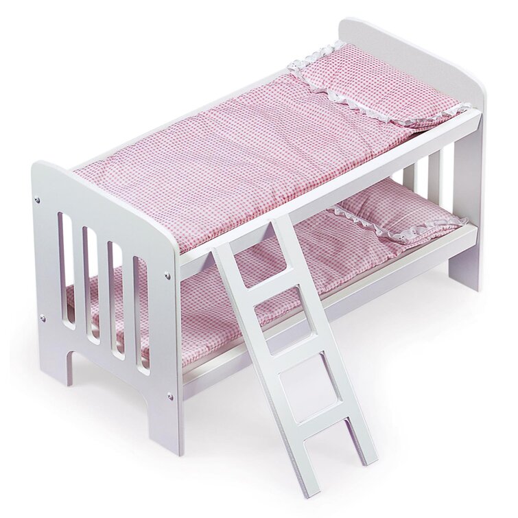 Badger Basket Doll Crib with Two Baskets - Executive Gray
