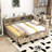 Wood Daybed with Storage Shelves and Three Drawers-1798452597