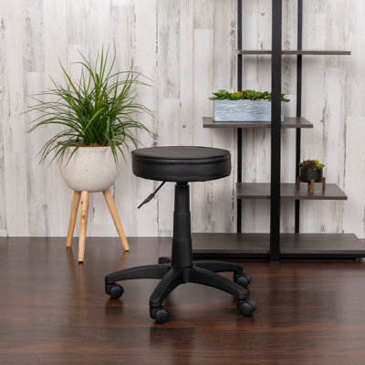 Adjustable Doctors Stool on Wheels with Ergonomic Molded Seat