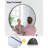 18 Inch Round Mirror For Wall, Gold Metal Frame Circle Mirror, Round Bathroom Mirror For Wall Decor-1136758933
