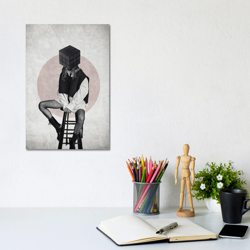 Cube 1 Piece Wrapped Canvas Wall Art, 20.32 cm H x 30.48 cm W
