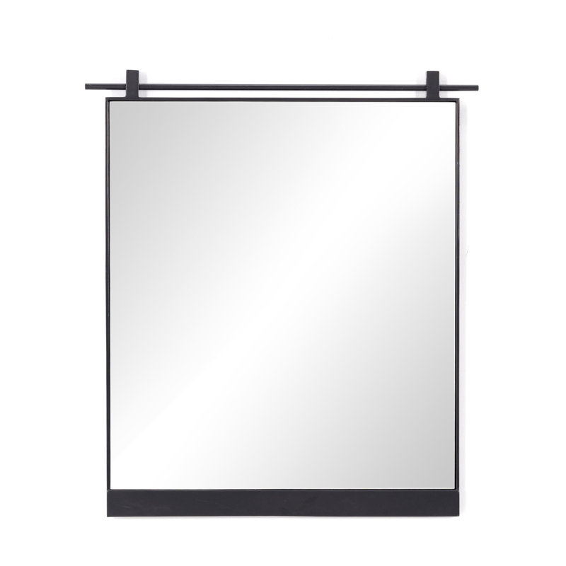 Jules Arch Iron Mirror, Antique Silver, 72" x 59"