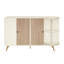 Buffet Sideboard With 2 Doors, 2 Drawers And Led-1889392985
