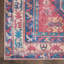 Tapis bleu marine / rouge pâle / beige lavable à la machine-499790882