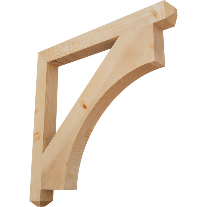 Support Westlake Craftsman, Cèdre rouge de l'Ouest, Lisse, H 40 po x l 3,5 po x P 40 po