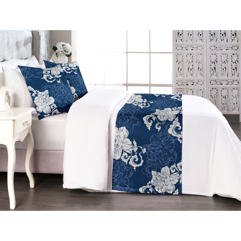 Ensemble de chemin de lit Ambesonne Floral Boho, Très grand lit