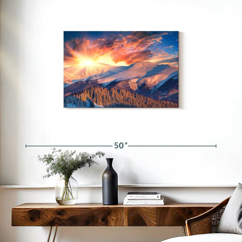 Alvord Snowy Mountain Sunrise, H 20 po x l 30 po