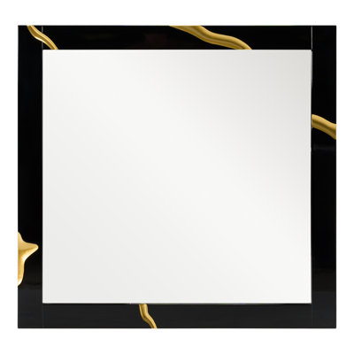 Medena - Modern Black Large Mirror