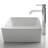 Ceramic Rectangular Vessel Bathroom Sink with Faucet-3955130