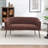 Upholstered Faux Fur Loveseat-1108305445-1108305451