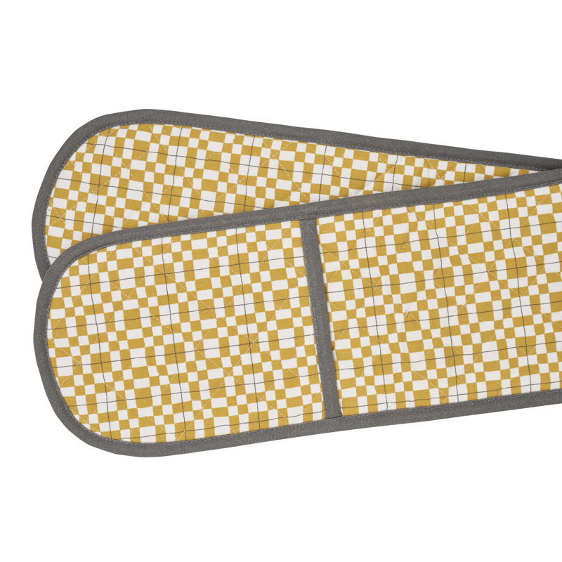 Penguin Home Cotton Oven Glove, Grey/Orange