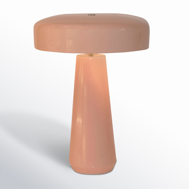 Hardacre Ceramic Table Lamp, Gloss Blush