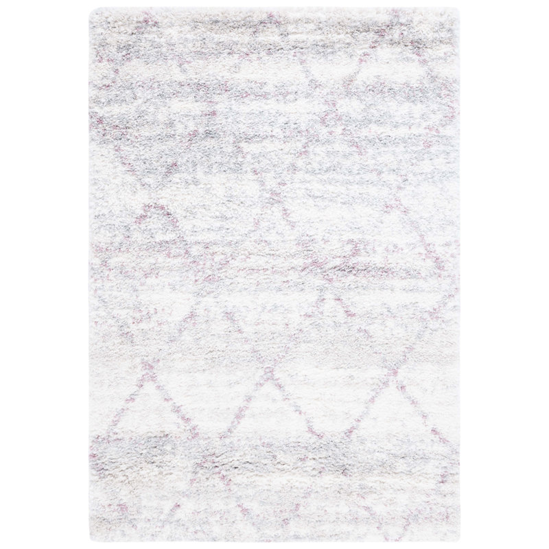 Tapis à motif géométrique Shaylen Shag 800 Performance, Rectangulaire 3 pi x 5 pi