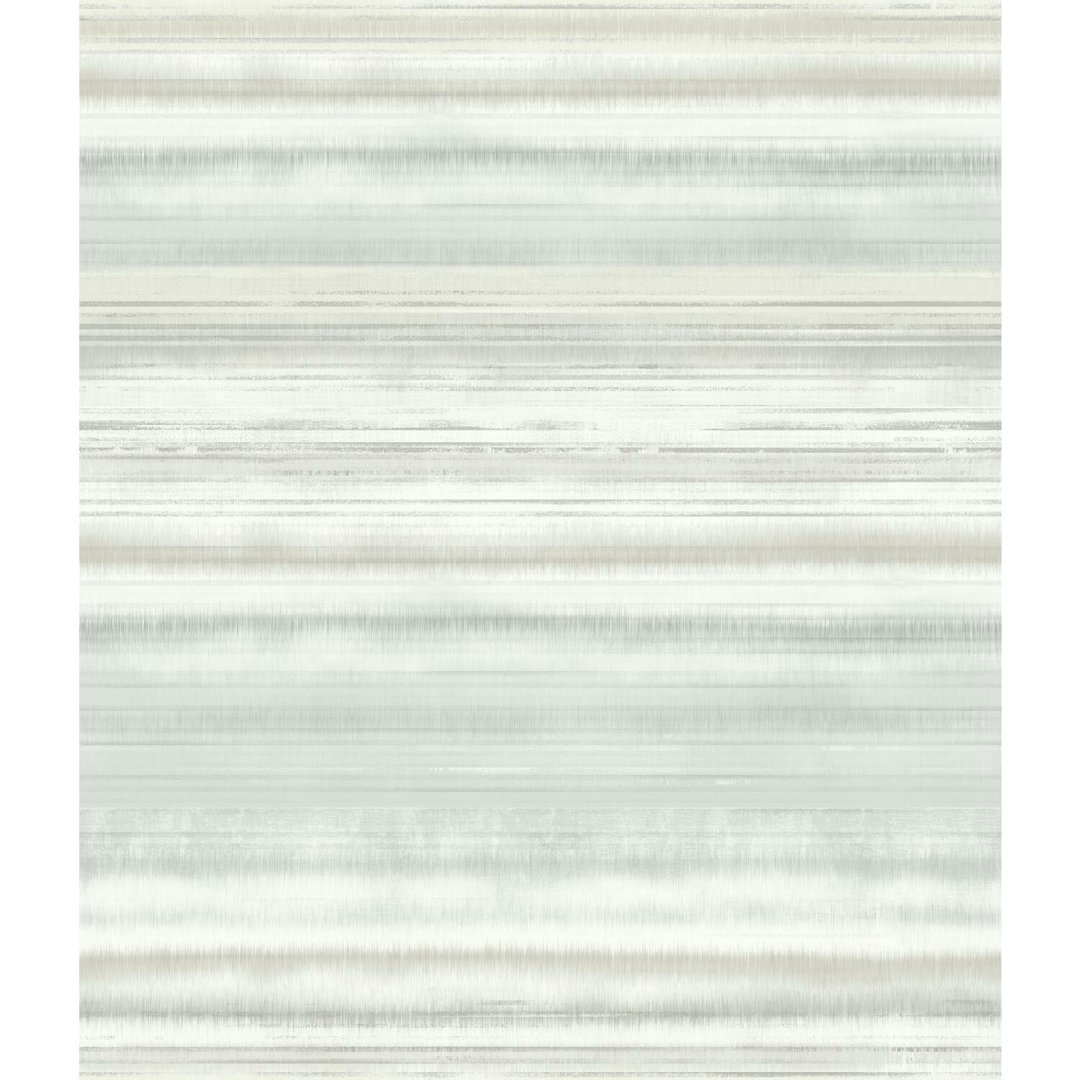 Fleeting Horizon Stripe 20' L x 20.5" W Smooth Peel and Stick Wallpaper Roll Dovecove 