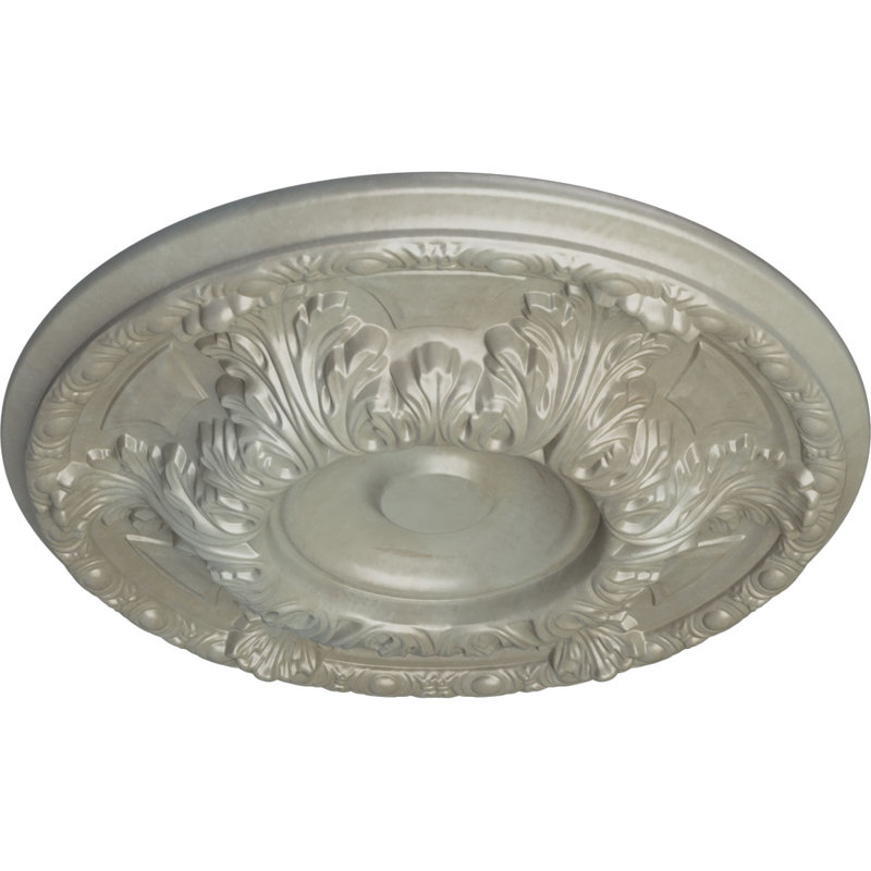 Médaillon de plafond H 2 1/2 po x l 23 3/8 po x P 2 1/2 po Granada, Doré Flash, H 19 po x l 19 po x P 2,5 po