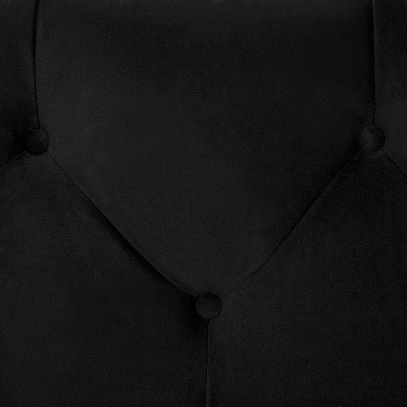 Wangara 3 Seater Sofa, Black Velvet