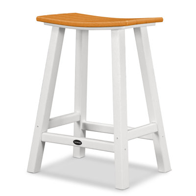 POLYWOOD® Contempo Saddle Counter Stool