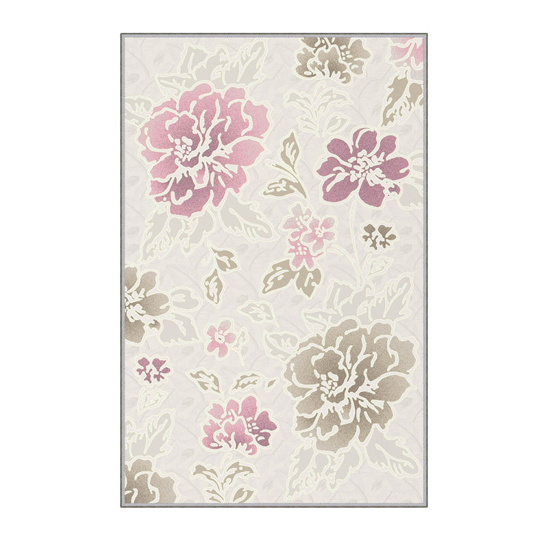 Soft Hall Carpet (2.6 x 4.9 ft), 1% Polyester, .3 in Pile Height | Antibacterial, Non-Slip Underside, 65 g/m² | Machine Washable, 3D Digital Print | Perfect for Living Room, Entryway & Bedroom Décor