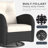 Layinsun 6 Pieces Outdoor Patio Furniture Set, Rattan Wicker Sectional Swivel Rocker Chairs Sets-1841163499-1841163500