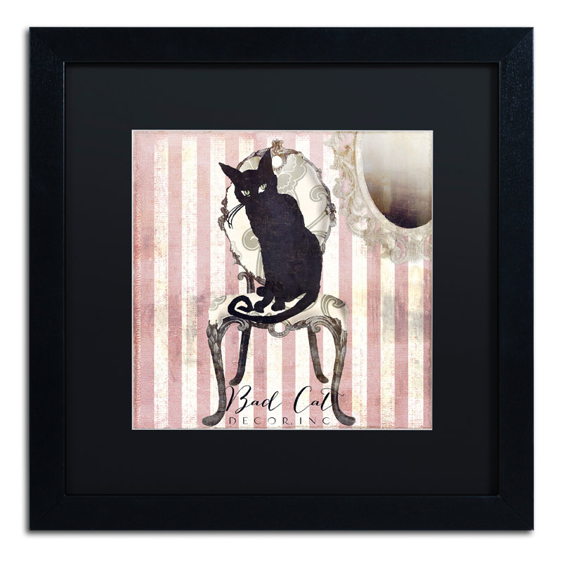 «Jadaya Bad Cat I», impression encadrée, Noir, H 16 po x l 16 po x P 0,5 po
