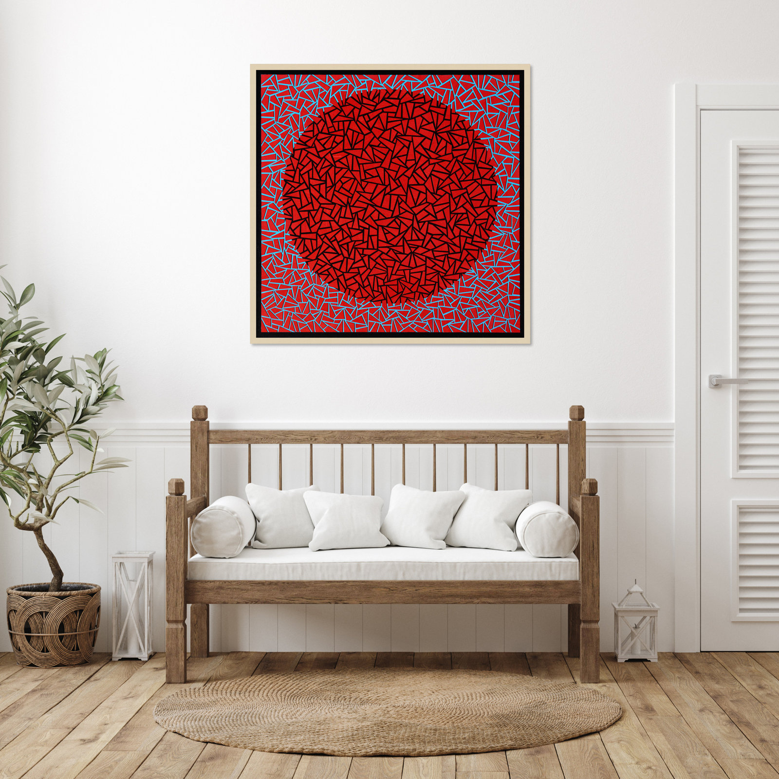 Gods Navel by Alex Dunn, Brown, 41" H x 41" W x 1" D
