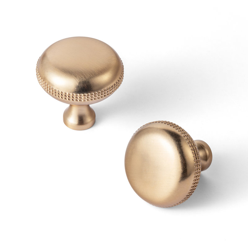 Poignée champignon 1,18 po, Bronze champagne