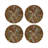 Pheasant Feathers Brown Tabletop Set