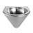 Whitehaus 15" brushed stainless steel commercial single bowl wall mount wash basin