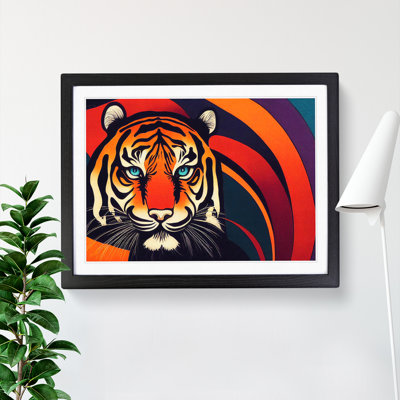 Abstract Tiger Vol.1 - Framed Print
