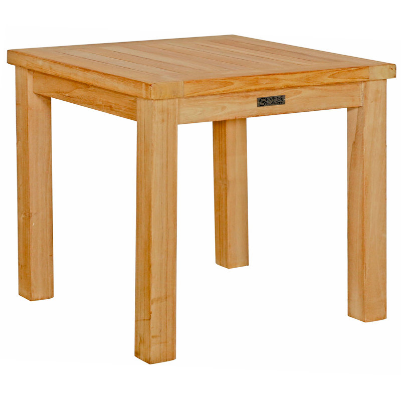 Square Teak Outdoor Side Table