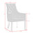 Baek Acrylic Leg Dining Chair-23690559