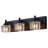 Derquan 3-Light Modern Square Glass Light Shade Dimmable Vanity Light