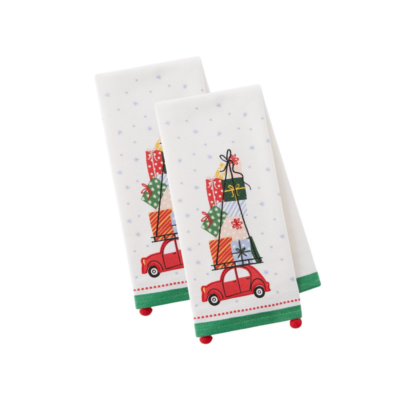  Ensemble de 2 torchons en coton Holiday, 18 x 28
