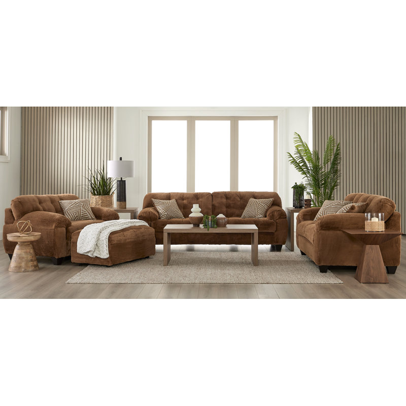  Fauteuil rembourré 21700, chameau d'hiver, Brun