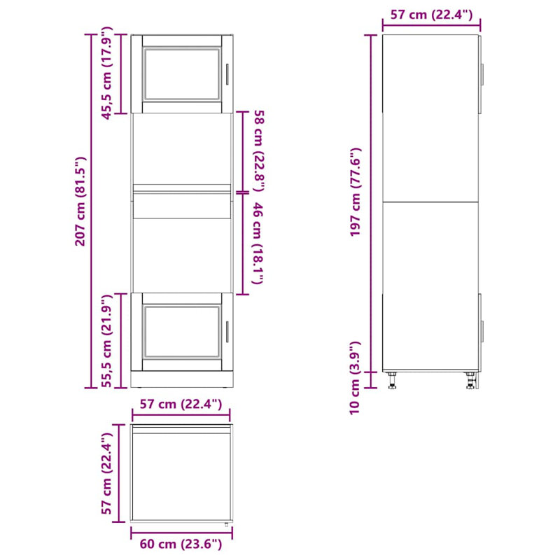 Latitude Run Kitchen Corner Base Cabinet Porto Engineered Wood