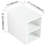 12 Inch Glossy White Small Wall Mounted Storage Shelf Units - For Bedroom, Bathroom, Kitchen Use Shelves For Modern Design