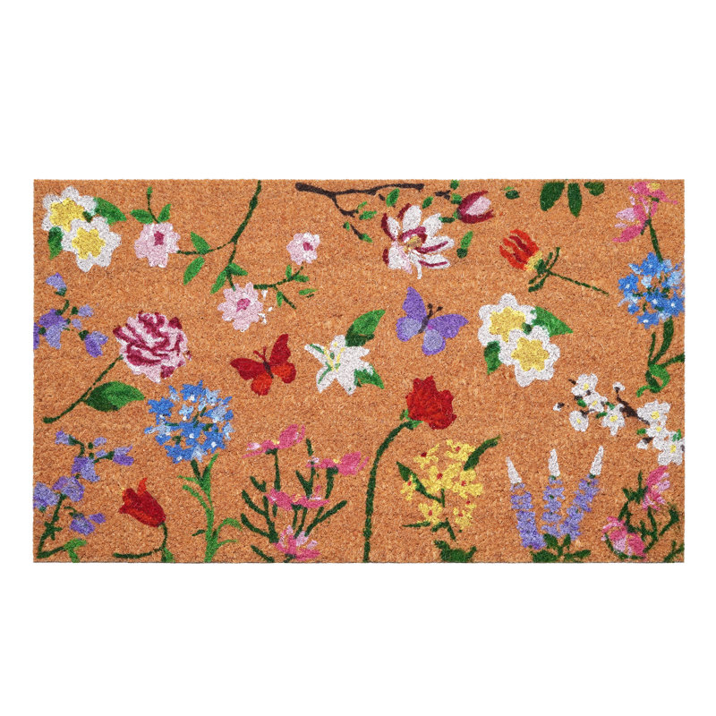 Butterfly Garden Doormat, 17” W x 29” L