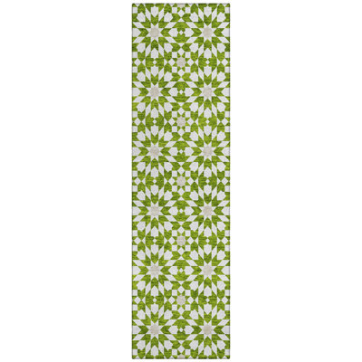 Washable Floral Indoor / Outdoor Rug