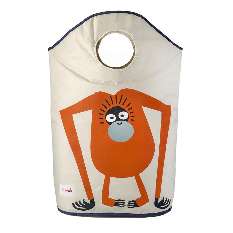 Orangutan Collapsible Kids Laundry Hamper with Handles