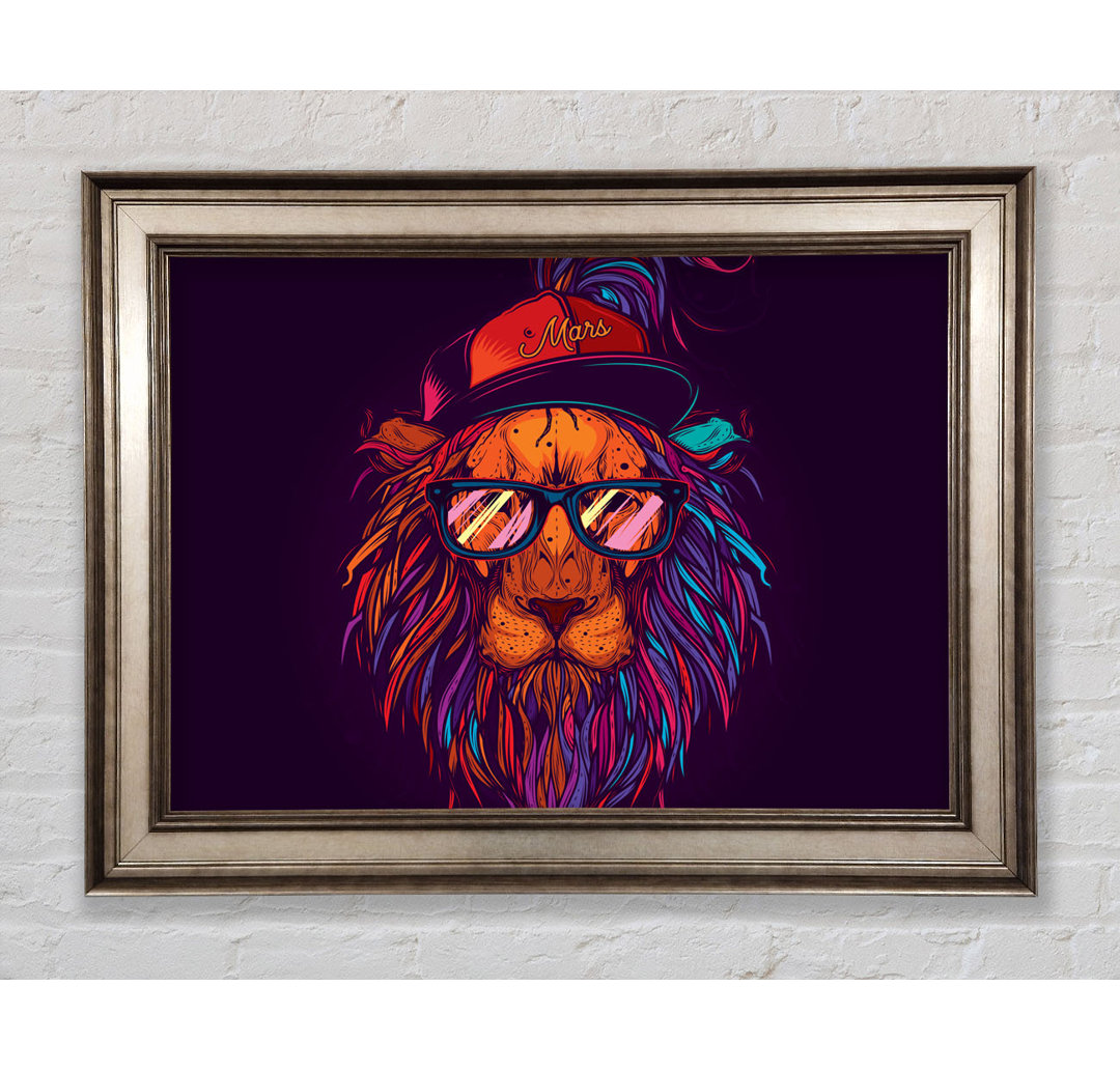 Lion Sunglasses - Einzelner Bilderrahmen Kunstdrucke