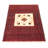 One-of-a-Kind 3'2" X 5'0" New Age Wool Area Rug in Red