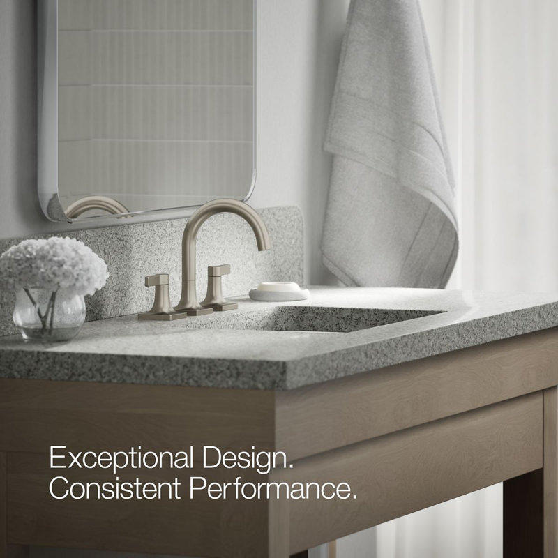 Venza Widespread Bathroom Sink Faucet 1.2 GPM, Matte Black, 1.2 GPM