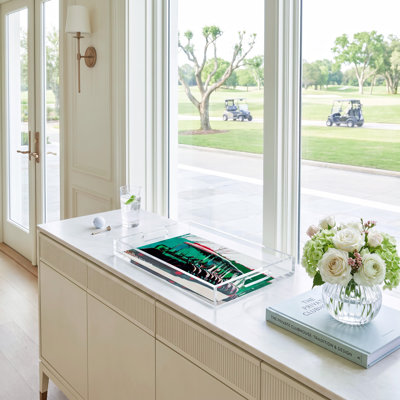 Nine Iron Acrylic Rectangle Decorative Tray