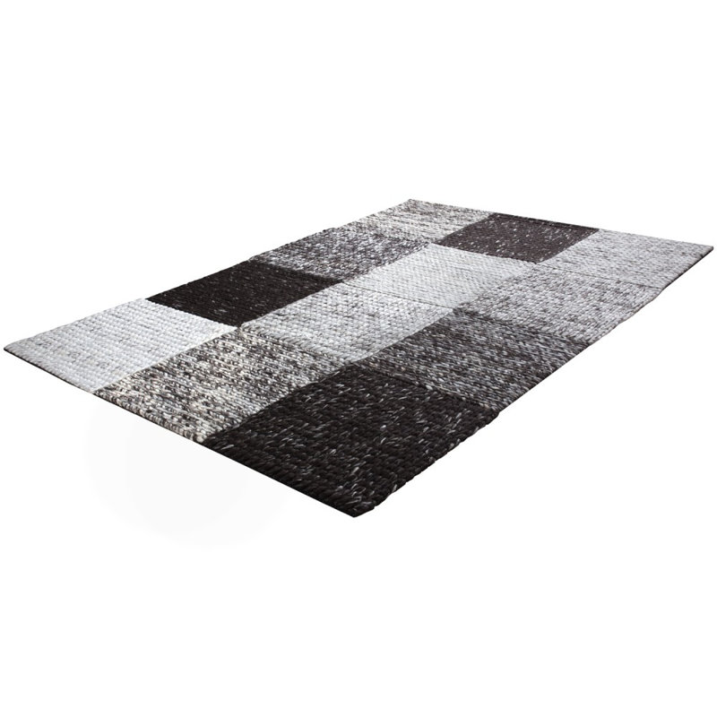 Adames Plaid Cotton Hand Woven Area Rug, Rectangular 200 x 300cm