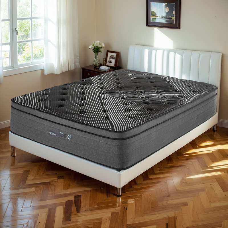 15" Plush Cooling Gel Hybrid Mattress, 15", Queen