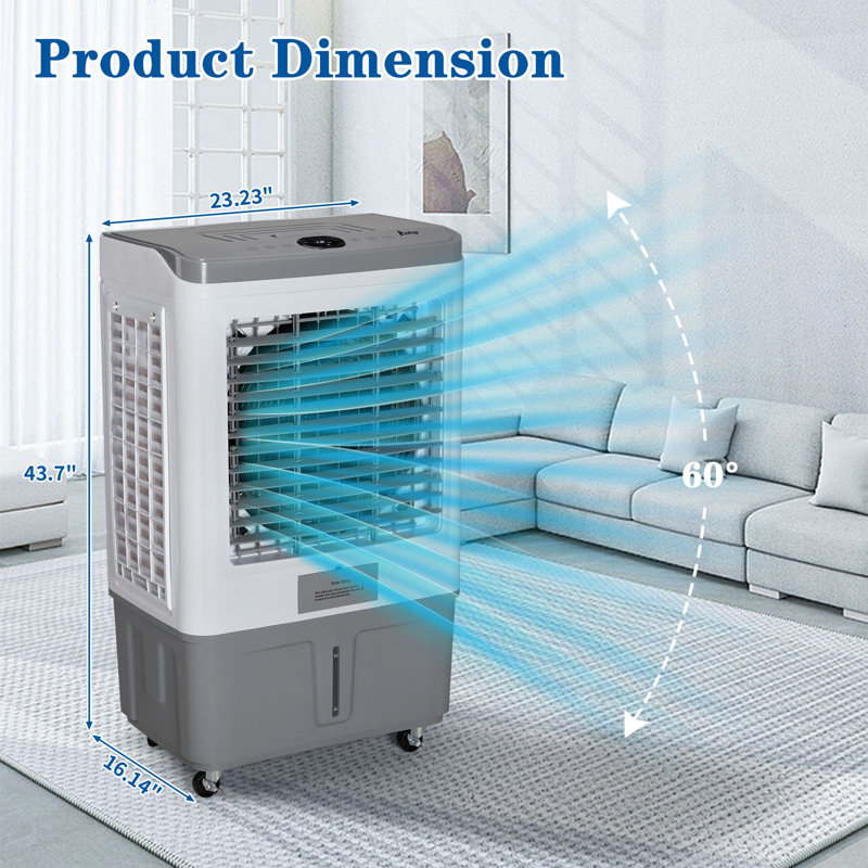 Winado 2941 Portable Evaporative Cooler with Remote Included