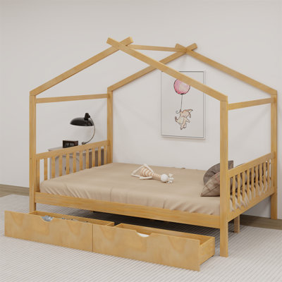 Nguyet platform bed with headboard